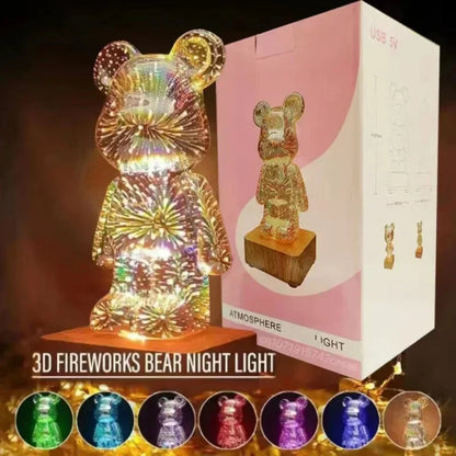 3d Fireworks Bear