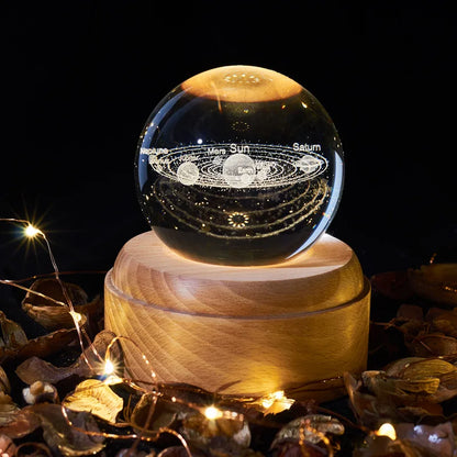 Crystal Music Box Rotating Light